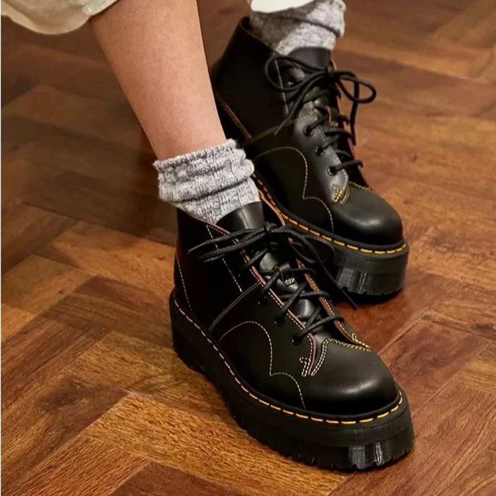 Dr. Martens CHURCH PLATFORM MONKEY BOOTS 7W